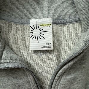 Aerie Gray Zip-Up Hoodie